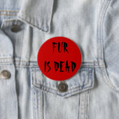 Fur is dood ronde button 7,6 cm (In situ)