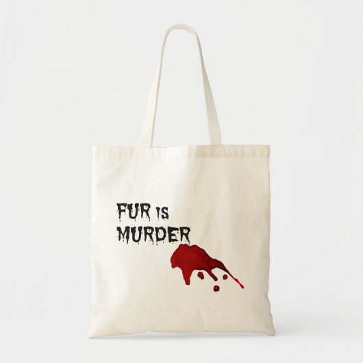 Fur is Murder Tote Bag (Voorkant)