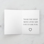 Fur-Kid Love Mother's Day Kaart (Binnen)