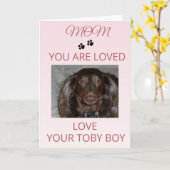 Fur-Kid Love Mother's Day Kaart (Gele Bloem)