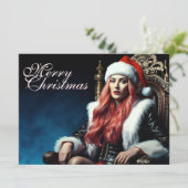 Fur & Leather Diva – Prettig kerstfeest (Staand voorkant)