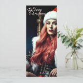 Fur & Leather Diva – Prettig kerstfeest (Staand voorkant)