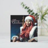 Fur & Leather Diva – Prettig kerstfeest (Staand voorkant)