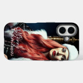 Fur & Leather Diva – Prettig Kerstfeest Case-Mate iPhone Case (Achterkant (horizontaal))