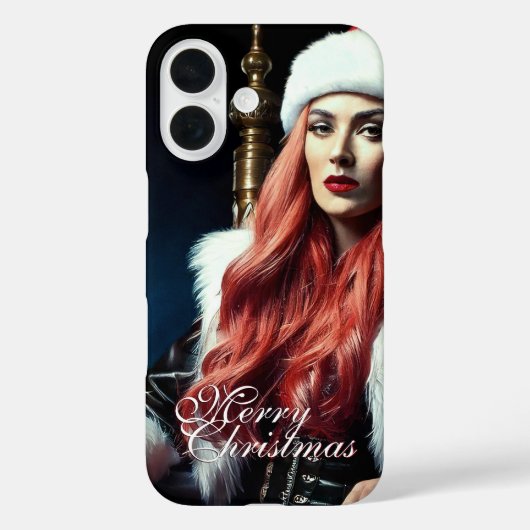 Fur & Leather Diva – Prettig kerstfeest Case-Mate iPhone Case (Achterkant)