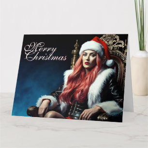 Fur & Leather Diva – Prettig kerstfeest Kaart
