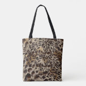 Fur Leopard-Canvas tas (Achterkant)