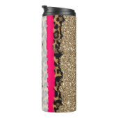 Fur Mam Cat Dog Gold Glitter Thermosbeker (Geroteerd rechts)