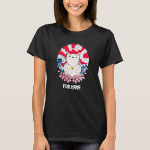 Fur Mama Cat Animal Meme Kitten Animal Pun Cat Ma T-shirt