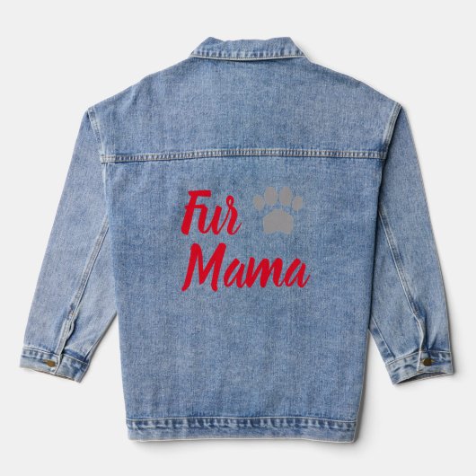 Fur Mama Denim Jacket (Achterkant)