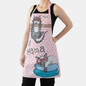 Fur Mama Funny Whimsical Cats Personated Name Schort (Insitu)