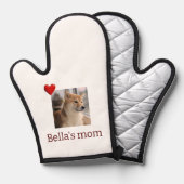 Fur Mama Love – Cute Dog Photo Oven Mitt Ovenwant (Voorkant / Achterkant)