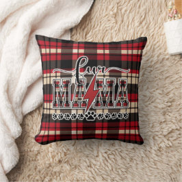 Fur Mama Plaid Kussen