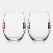 Fur Mama Plaid Wijnglas Zonder Voet (Links)