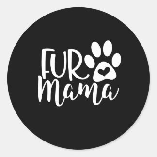 Fur Mama Ronde Sticker