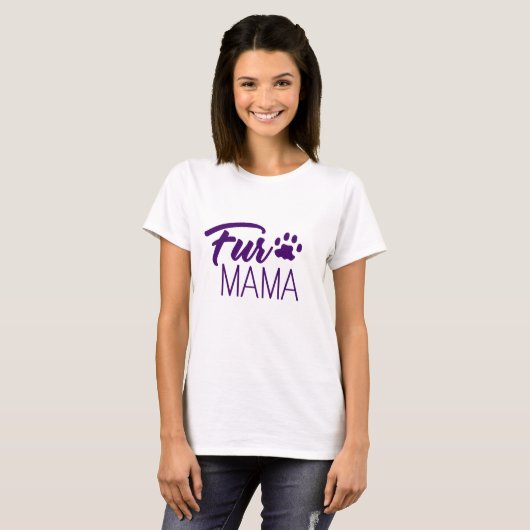 Fur Mama T-shirt (Voorkant volledig)