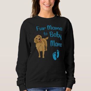Fur mama tot Baby mama met een gouden riviergril Trui