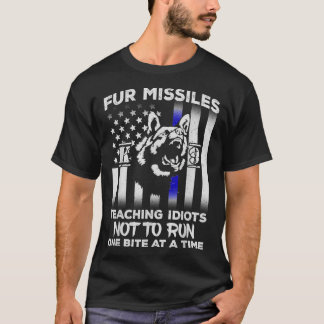 Fur Missiles leert isotopen om geen K9-politie te  T-shirt