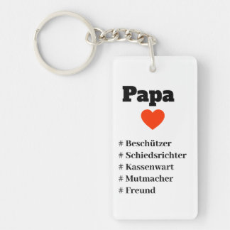 für Papa mit Herz und hashtags Schlüsselanhänger Sleutelhanger