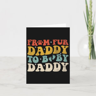 Fur Papa naar Baby Papa Grappig Vaderdag Cadeau  Kaart