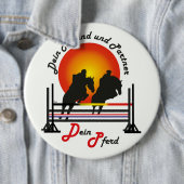 Für Pferde und Pferdesport Liebhaber Button (In situ)