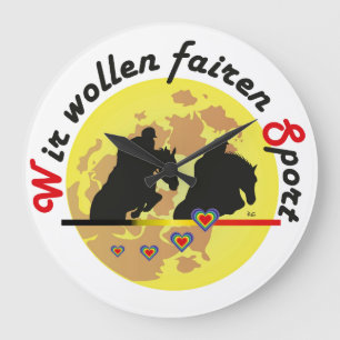Für Pferde und Pferdesport Liebhaber Uhr Grote Klok