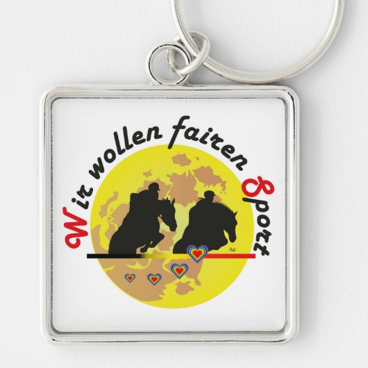 Für Pferdesport Liebhaber Schlüsselanhänger Sleutelhanger (Voorkant)