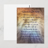 Fur Rainbow Bridge Huisdier Rou Sympathie Kaarten (Voorkant / Achterkant)