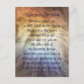 Fur Rainbow Brug Huisdier Rou Condoleance Kaarten (Voorkant)