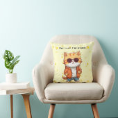 Fur Real, I’m Iconic | Funny Cat Decorative Pillow Kussen (Stoel)