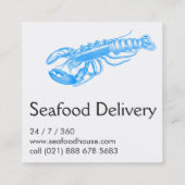 Für Restaurants Vierkante Visitekaartje (Achterkant)