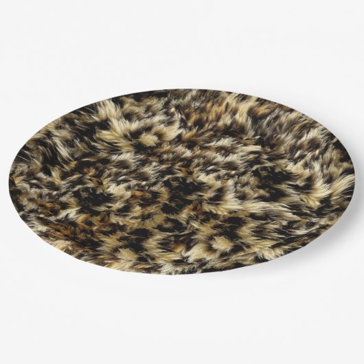 Fur Spirit Design Texture Papieren Bordje (Gekanteld)