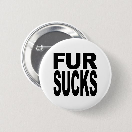 Fur Sucks Ronde Button 5,7 Cm (Voorkant /achterkant)