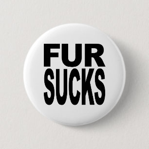 Fur Sucks Ronde Button 5,7 Cm