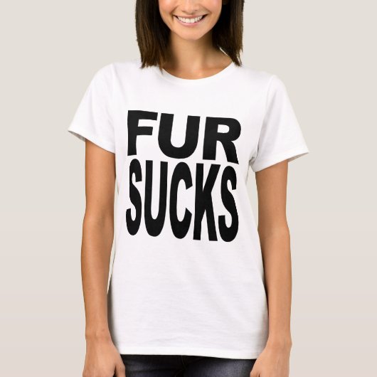 Fur Sucks T-shirt (Voorkant)