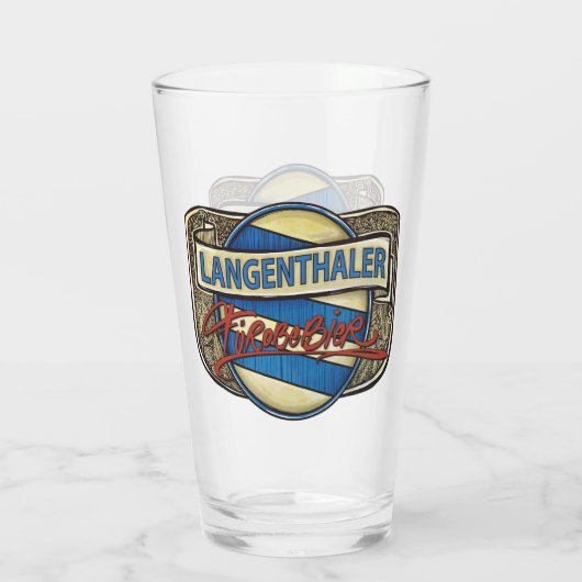 Fürabebier Glas in Langenthal der echte Biergenuss (Achterkant)