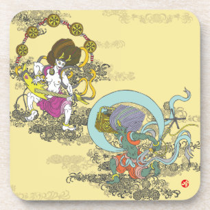 Furai. 風 雷 drankjes onderzetter