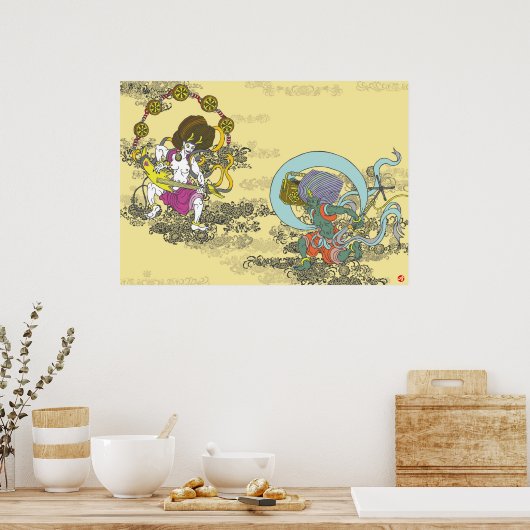 Furai. 風 雷 poster (Keuken)