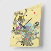 Furai. 風 雷 vierkante klok (Hoek)