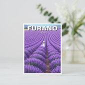 Furano Japan Lavender Fields Travel Briefkaart (Staand voorkant)