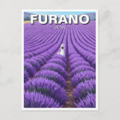 Furano Japan Lavender Fields Travel Briefkaart (Voorkant)