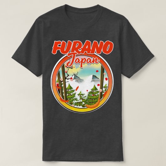 Furano Japan reizen T-shirt (Design voorkant)