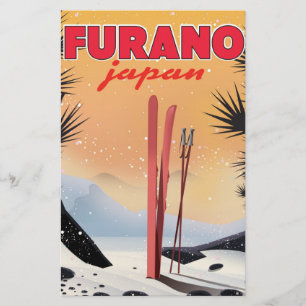 Furano Japanse reisposter. Briefpapier