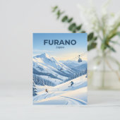 Furano Ski Resort Japan Briefkaart (Staand voorkant)
