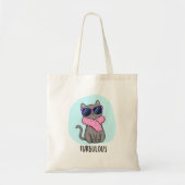 Furbulous Funny Elegant Cat Pun Tote Bag (Voorkant)