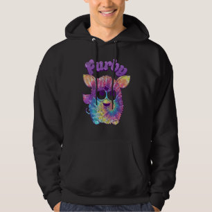 Furby Tie Dye Portrait Hoodie