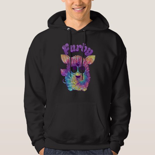Furby Tie Dye Portrait Hoodie (Voorkant)