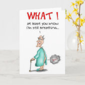 Furende Oude Man Kaart (Gele Bloem)