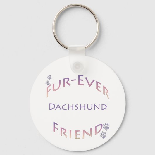 Furever Dachshund Sleutelhanger (Voorkant)