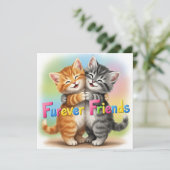 Furever Friends Feestdagenkaart (Staand voorkant)